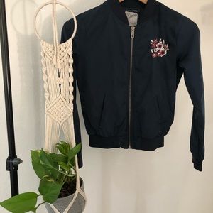 Embroidered bomber jacket